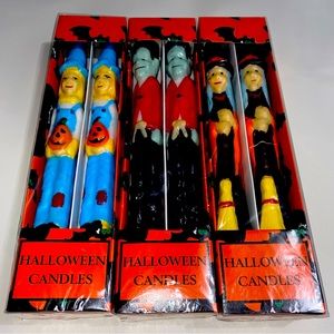 3 VINTAGE 1996 HALLOWEEN CANDLES BRAND NEW